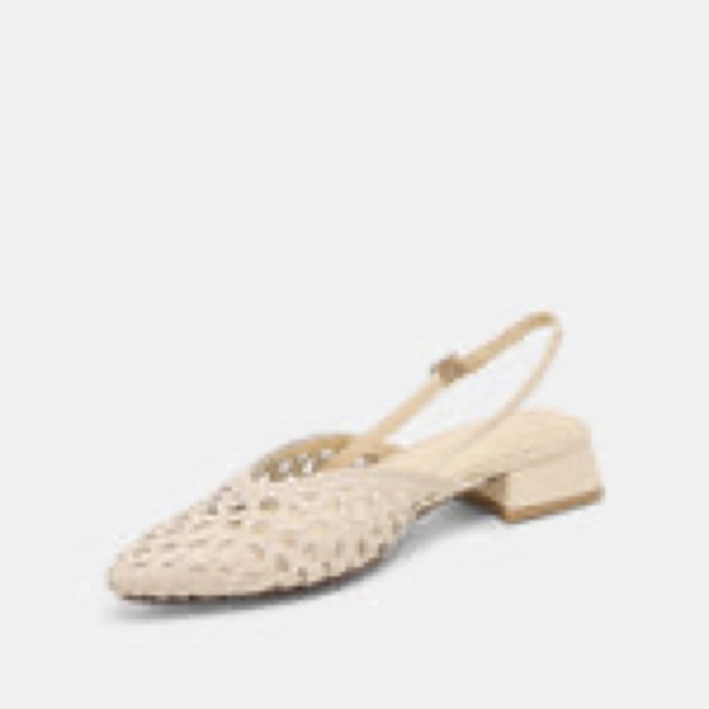 NWT Dolce Vita Woven Slingback Mule — Cream 6 - Picture 4 of 7